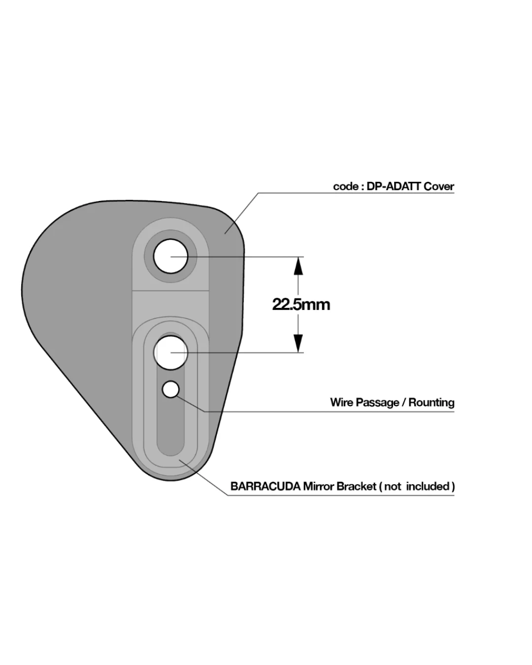 АДАПТЕРИ ЗА ОГЛЕДАЛА BARRACUDA Ducati Supersport