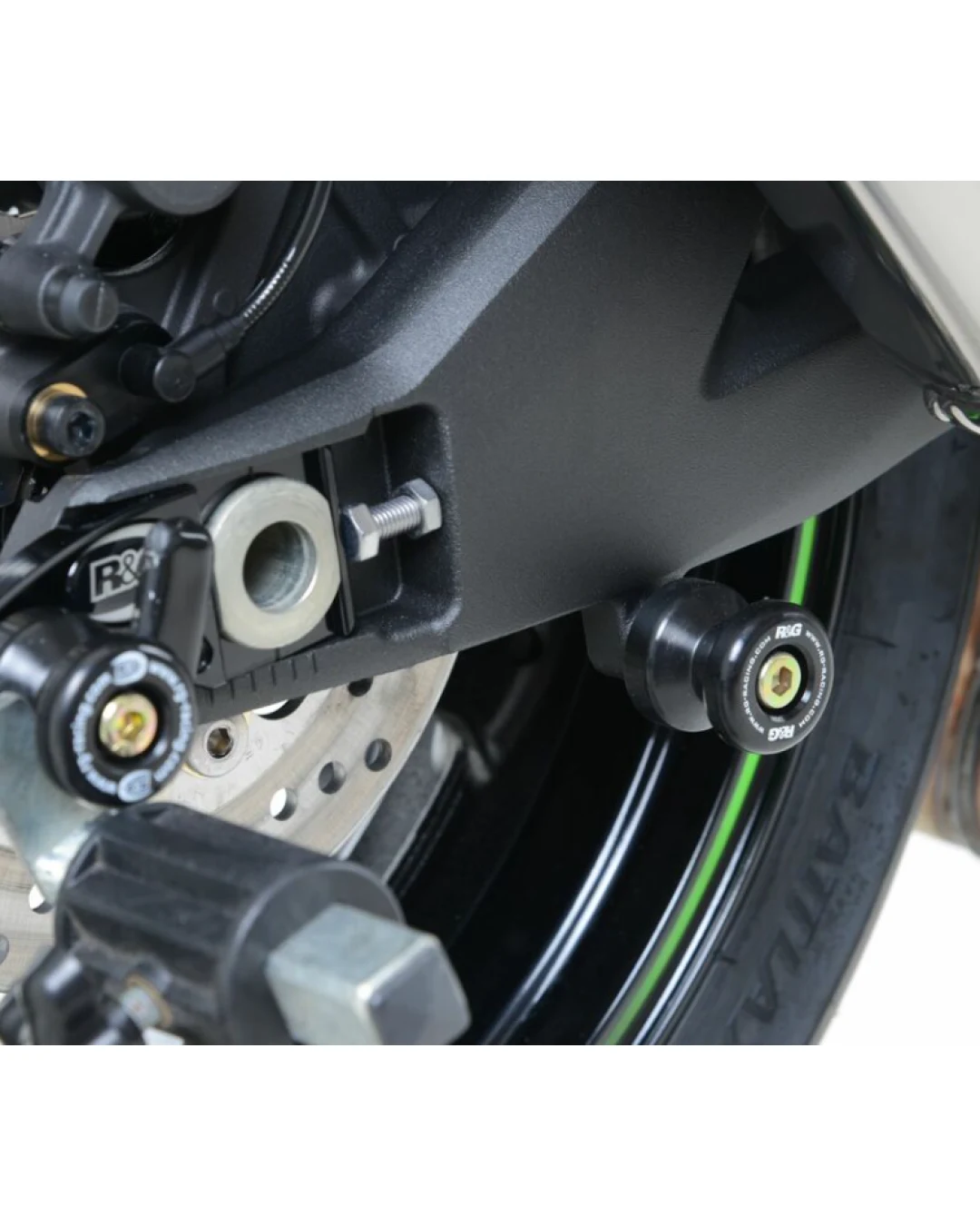Адаптери за стойка R&G RACING Bobbins Black Kawasaki ZX-10R