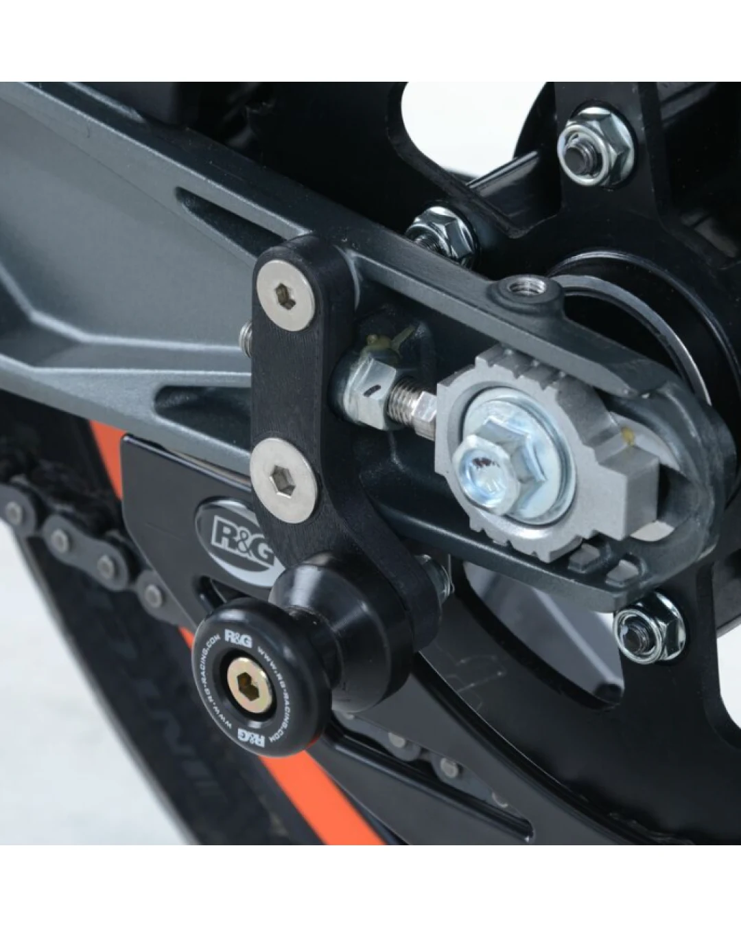 Адаптери за стойка R&G RACING Offset Cotton Reels Black KTM RC 390 17-21 / 125 17-21 / Duke 125 17-23