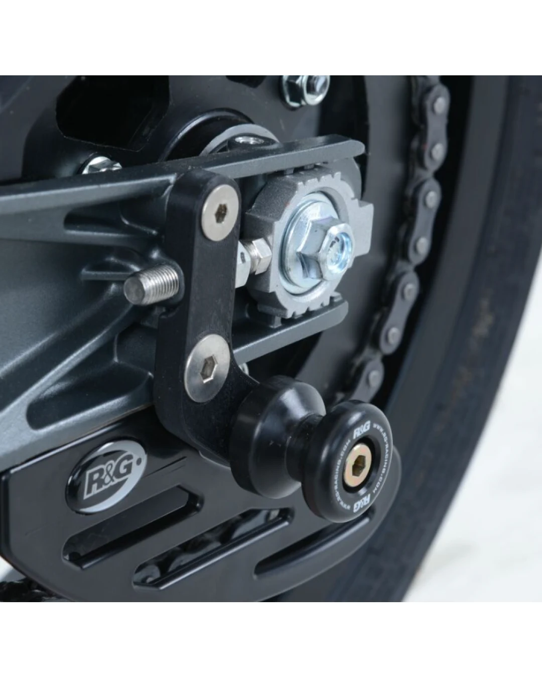 Адаптери за стойка R&G RACING Offset Cotton Reels Black KTM RC 390 17-21 / 125 17-21 / Duke 125 17-23