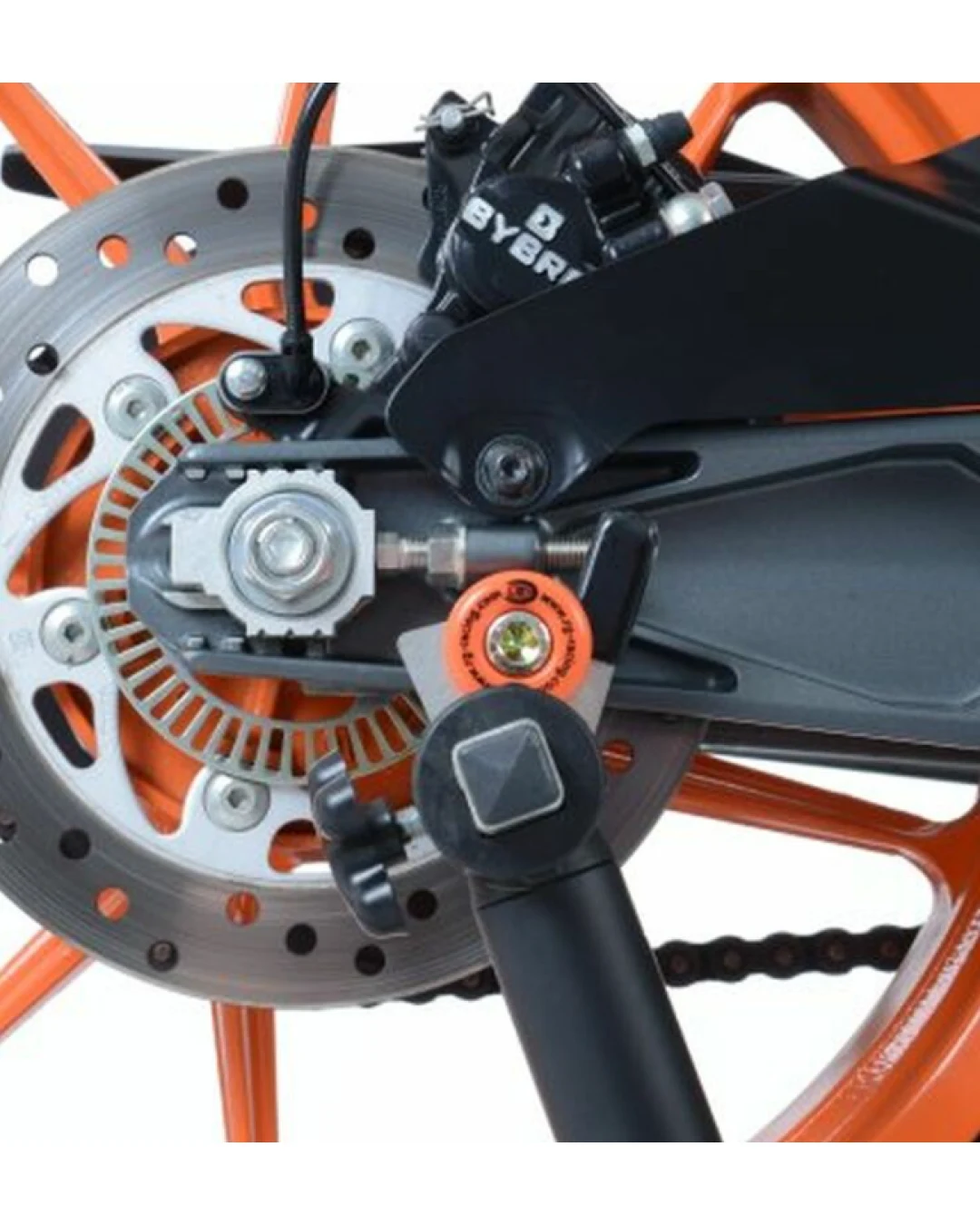 Адаптери за стойка R&G RACING stand bobbins Orange Z750 '03-06, ZX10R '04-07, ZX12R
