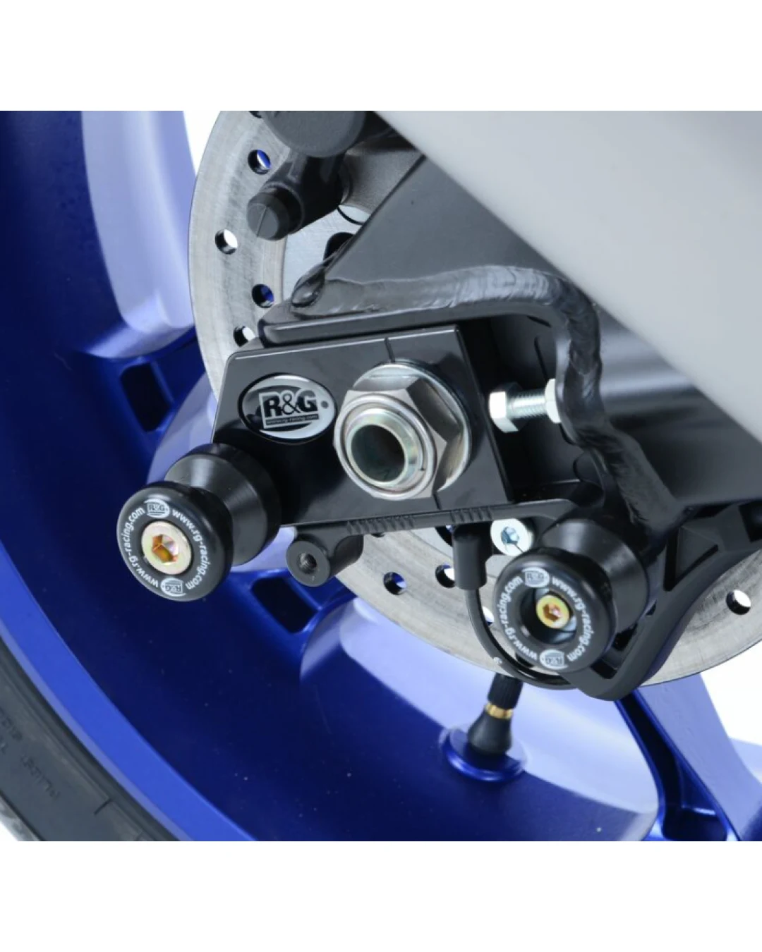Адаптери за стойка R&G RACING Stand Bobbins /w Mounting Plate Black Yamaha YZF-R1 08-23