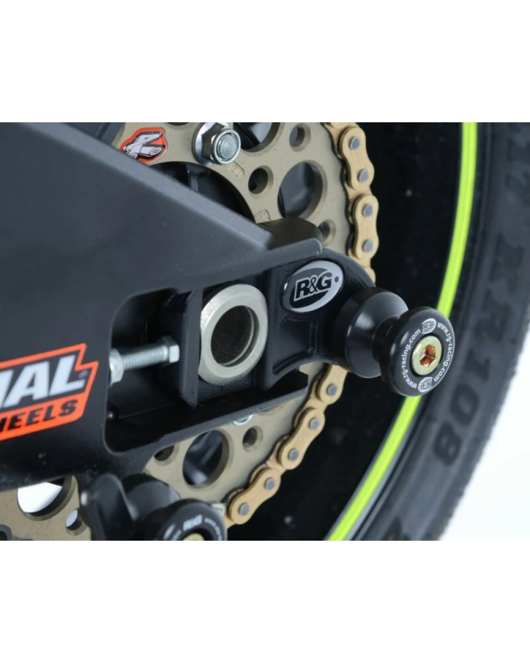 Адаптери за стойка R&G RACING Stand Bobbins with Mounting Plate Black Suzuki GSX-R1000 17-21