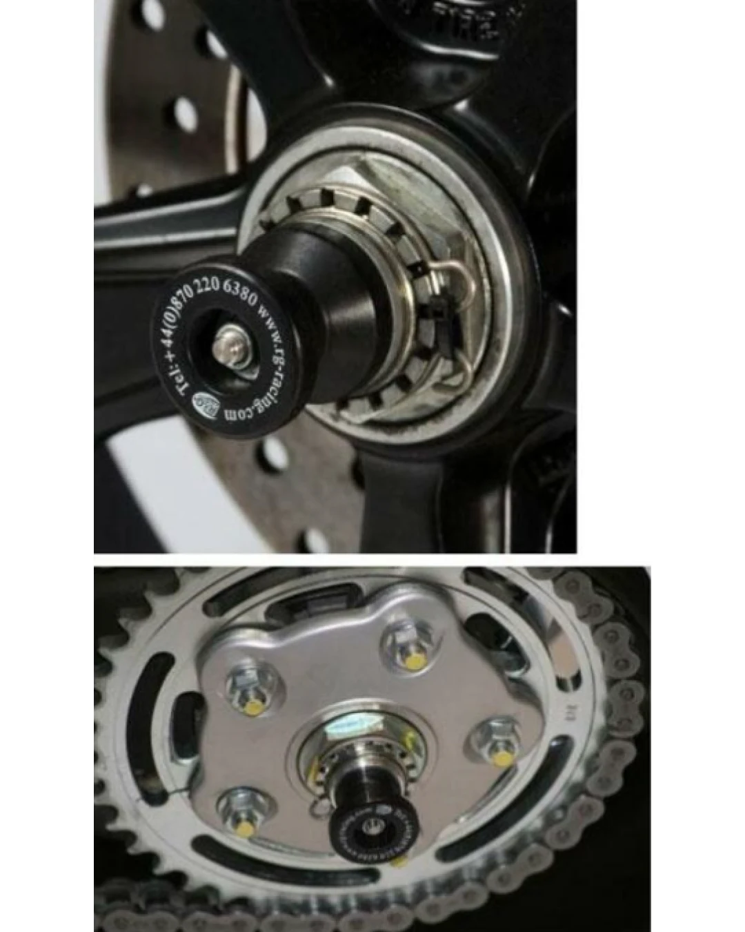 Адаптери за стойка R&G RACING Swingarm Protection Black Ducati 748 00-03