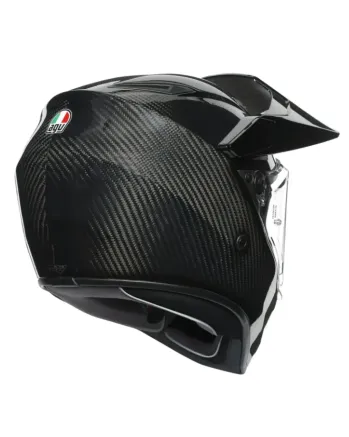Адвенчър каска AGV AX9 DOT(E2206) MPLK - MONO GLOSSY CARBON