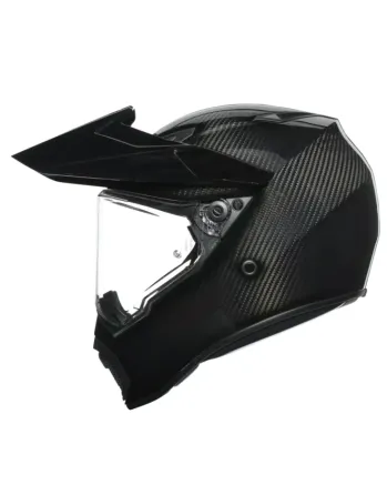 Адвенчър каска AGV AX9 DOT(E2206) MPLK - MONO GLOSSY CARBON