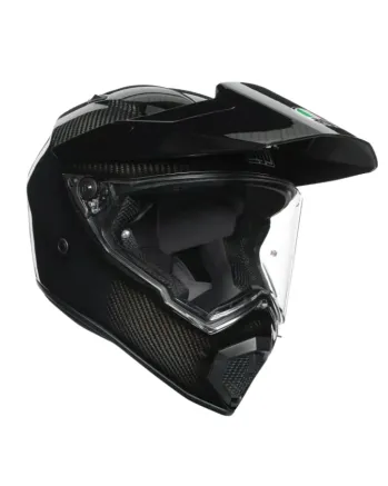 Адвенчър каска AGV AX9 DOT(E2206) MPLK - MONO GLOSSY CARBON