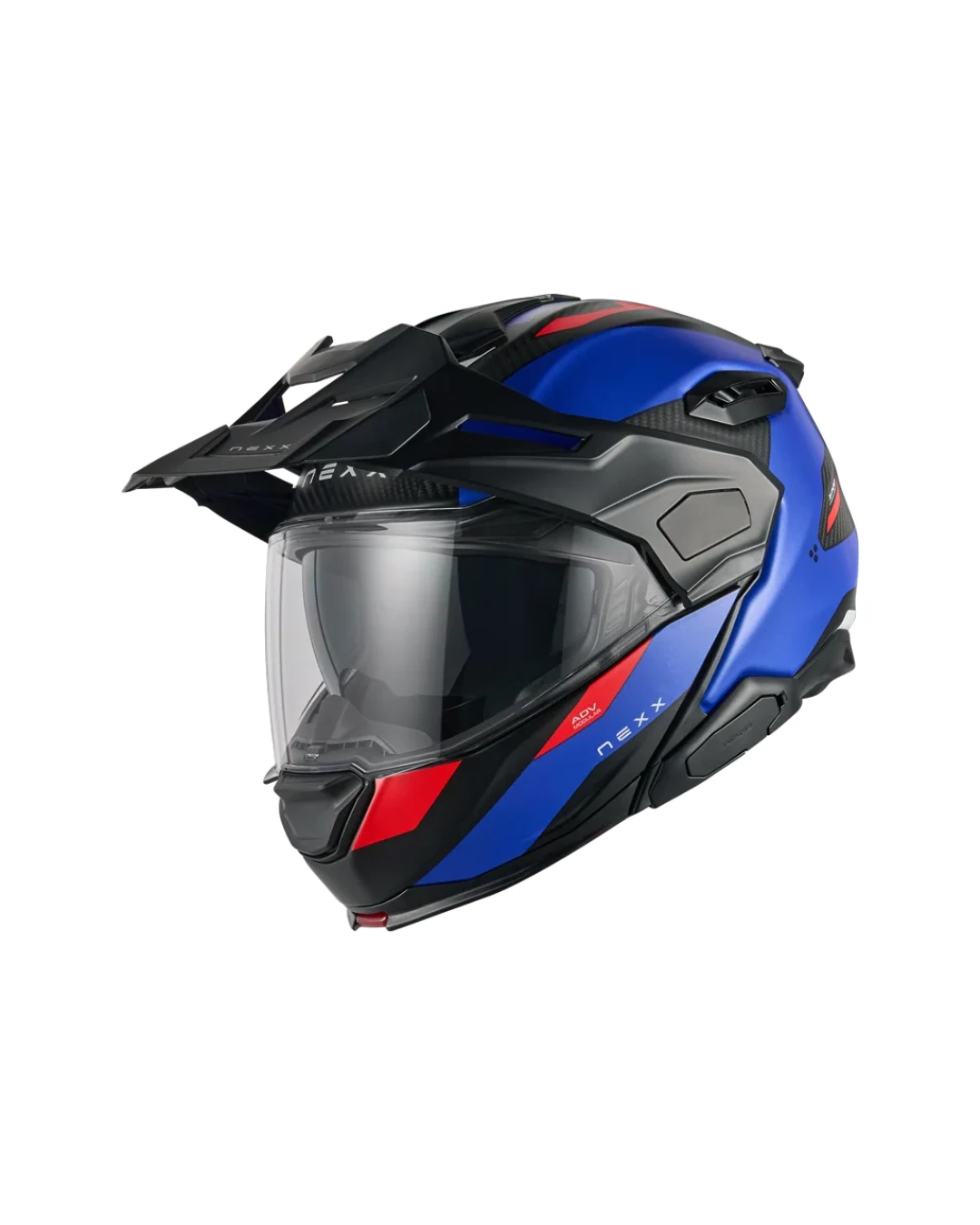 Адвенчър каска NEXX X.LIFECOUNTRY TERRA BLUE/RED MT
