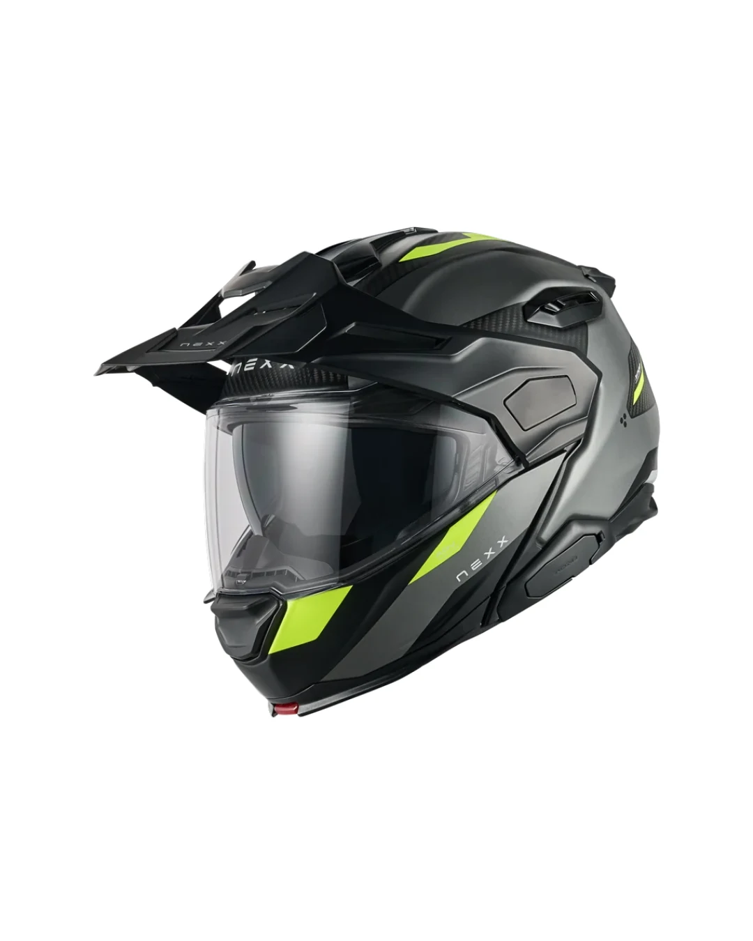 Адвенчър каска NEXX X.LIFECOUNTRY TERRA GREY/NEON