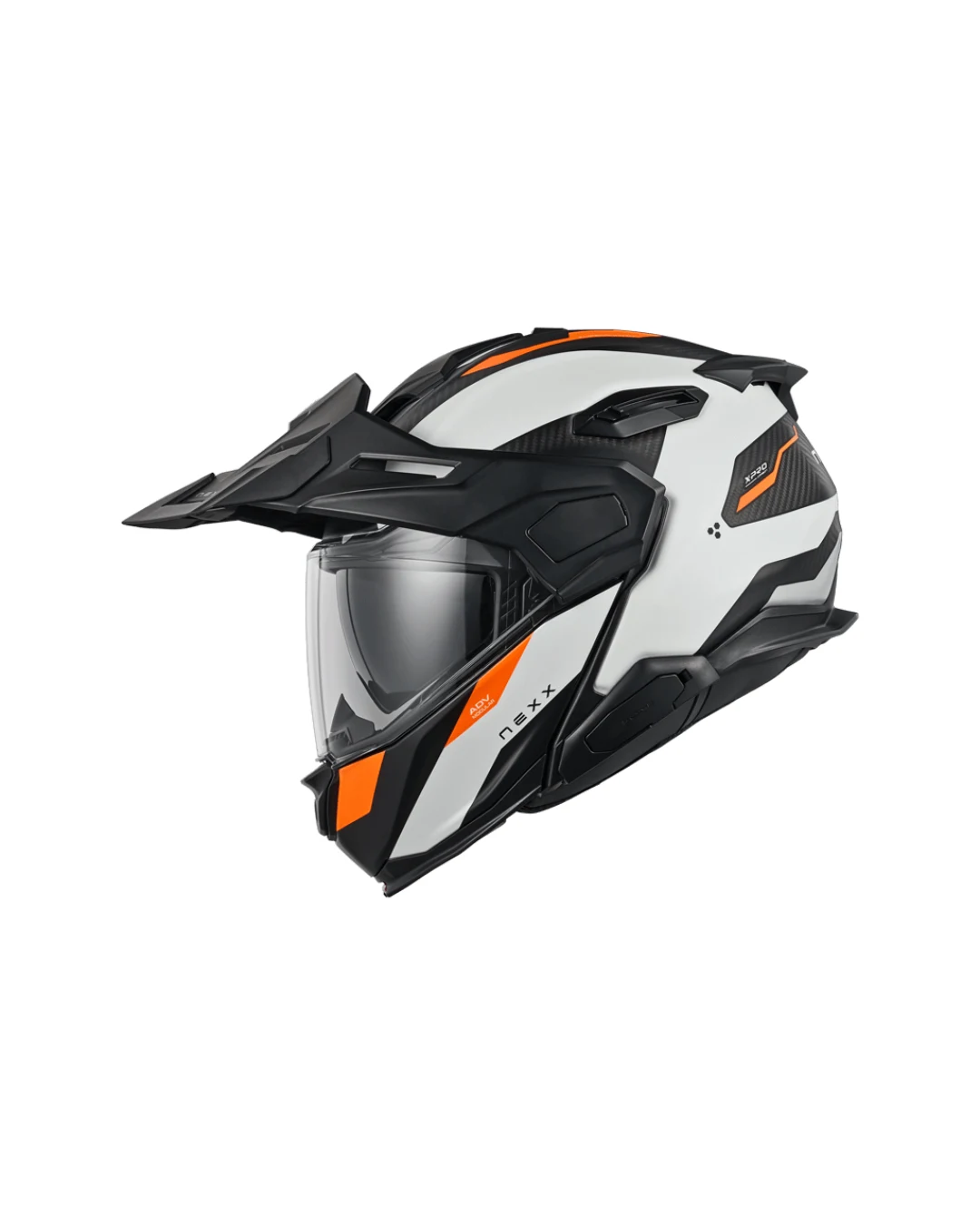 Адвенчър каска NEXX X.LIFECOUNTRY TERRA WHITE/ORANGE