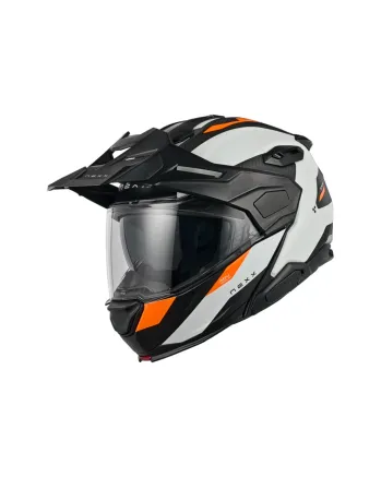 Адвенчър каска NEXX X.LIFECOUNTRY TERRA WHITE/ORANGE