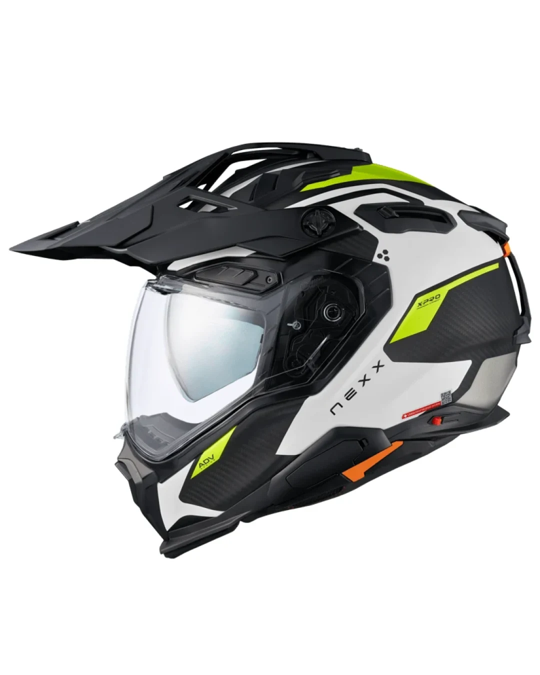 Адвенчър каска NEXX X.WED3 KEYO WHITE NEON MATT