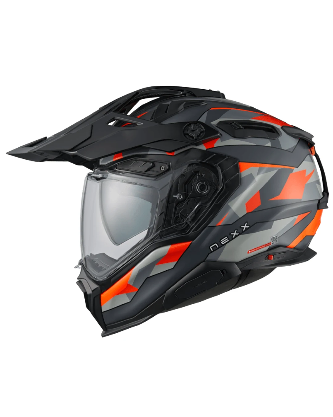 Адвенчър каска NEXX X.WED3 TRAILMANIA GREY ORANGE MATT