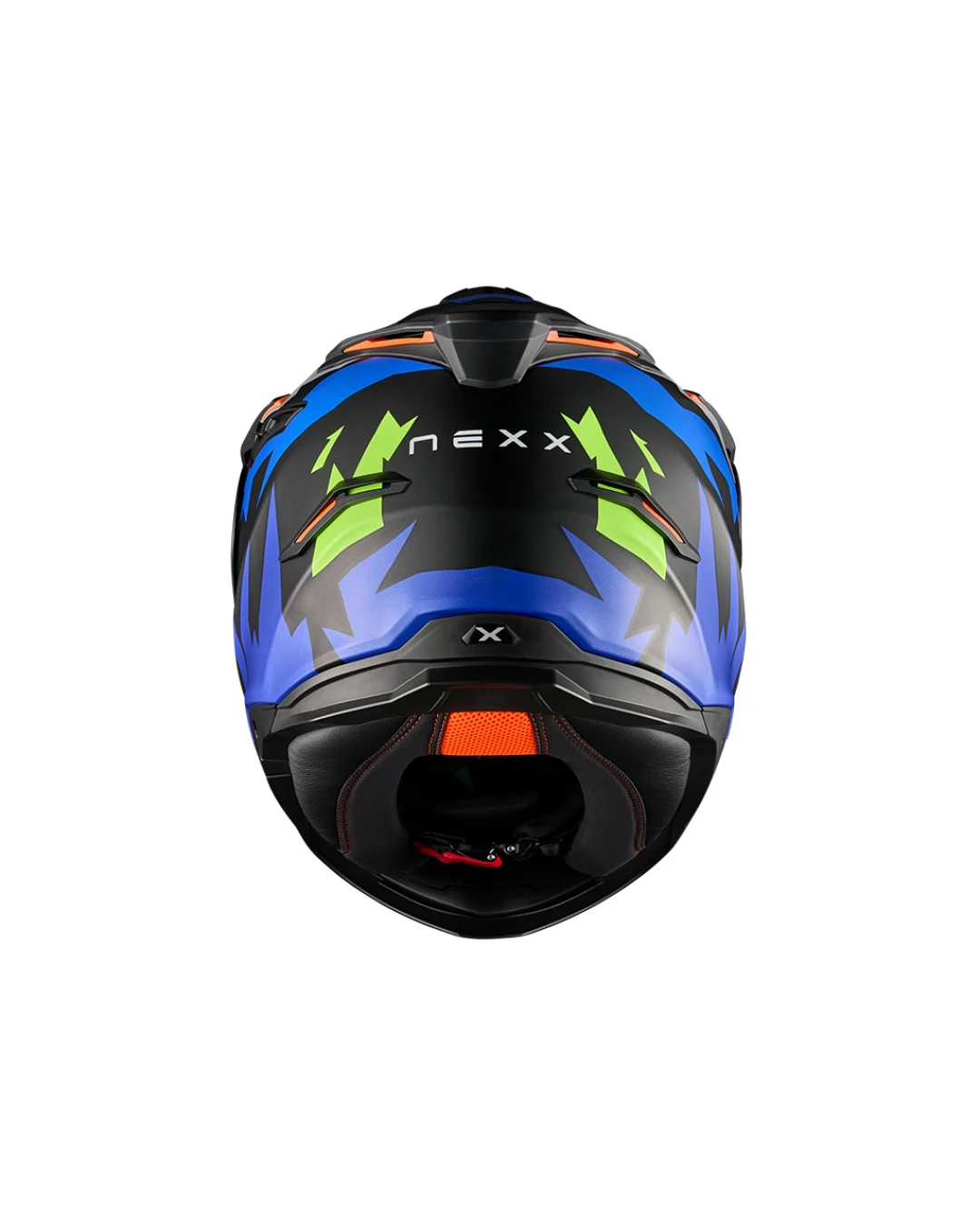 Адвенчър каска NEXX Y.TRAVL PRIMAL BLUE NEON MATT