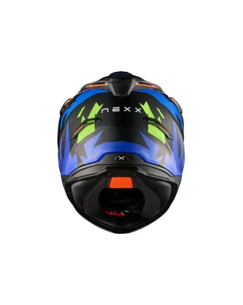 Адвенчър каска NEXX Y.TRAVL PRIMAL BLUE NEON MATT
