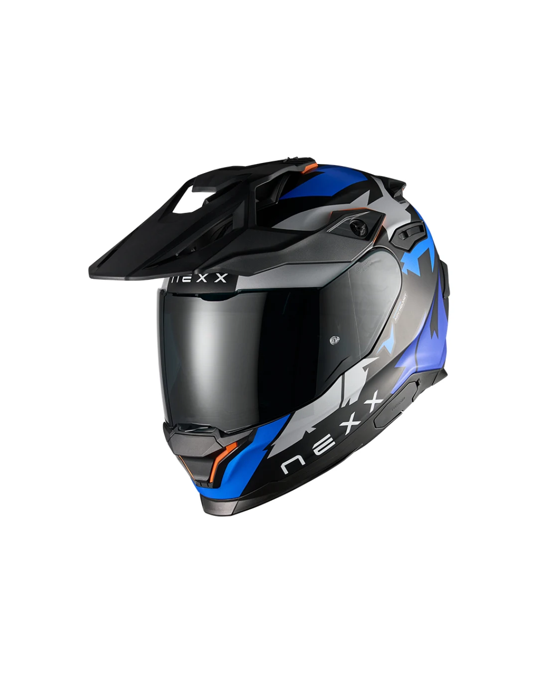 Адвенчър каска NEXX Y.TRAVL PRIMAL BLUE NEON MATT