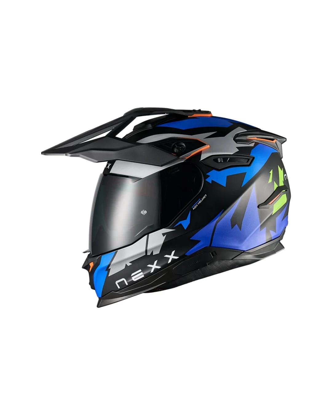 Адвенчър каска NEXX Y.TRAVL PRIMAL BLUE NEON MATT