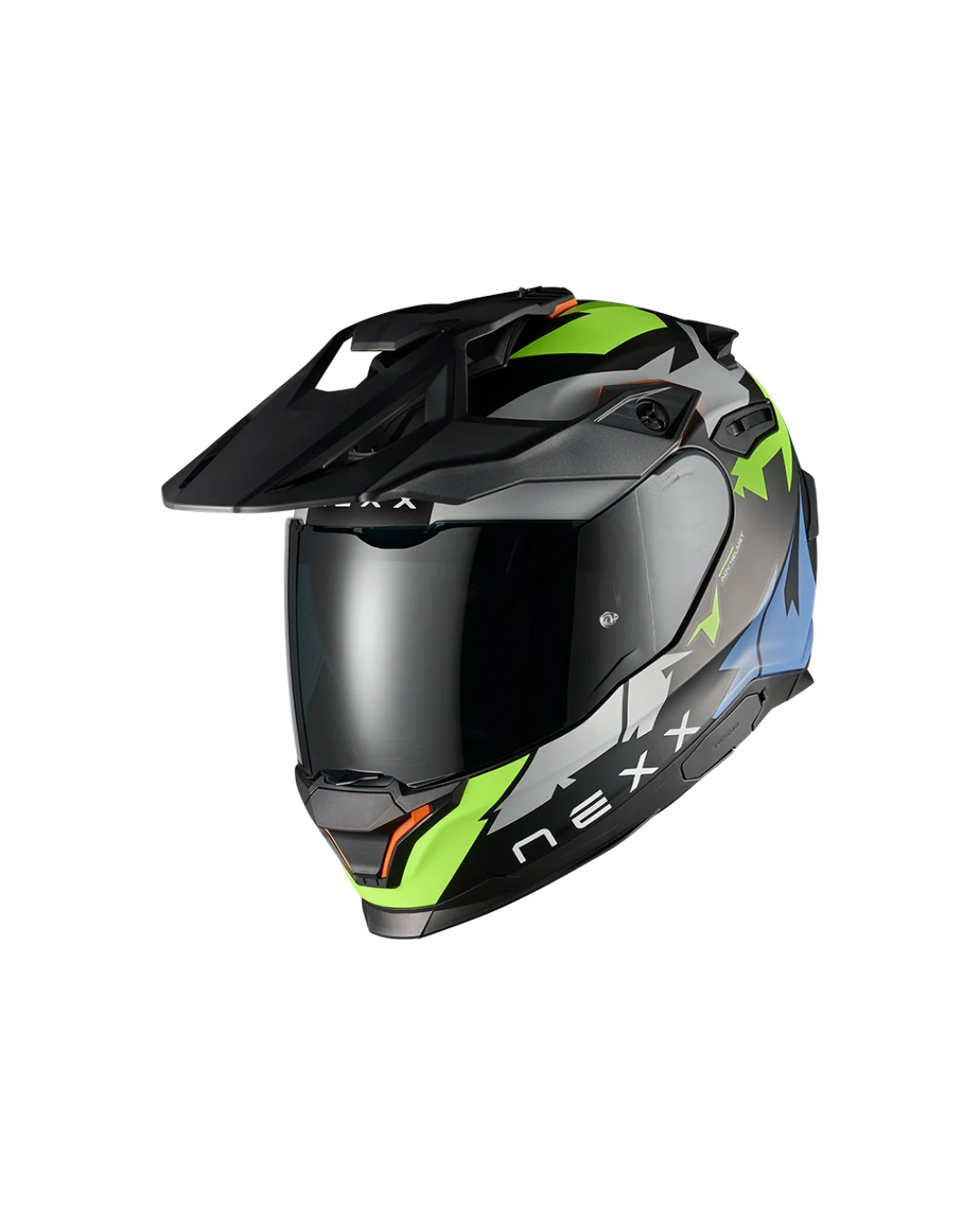 Адвенчър каска NEXX Y.TRAVL PRIMAL NEON BLACK MATT