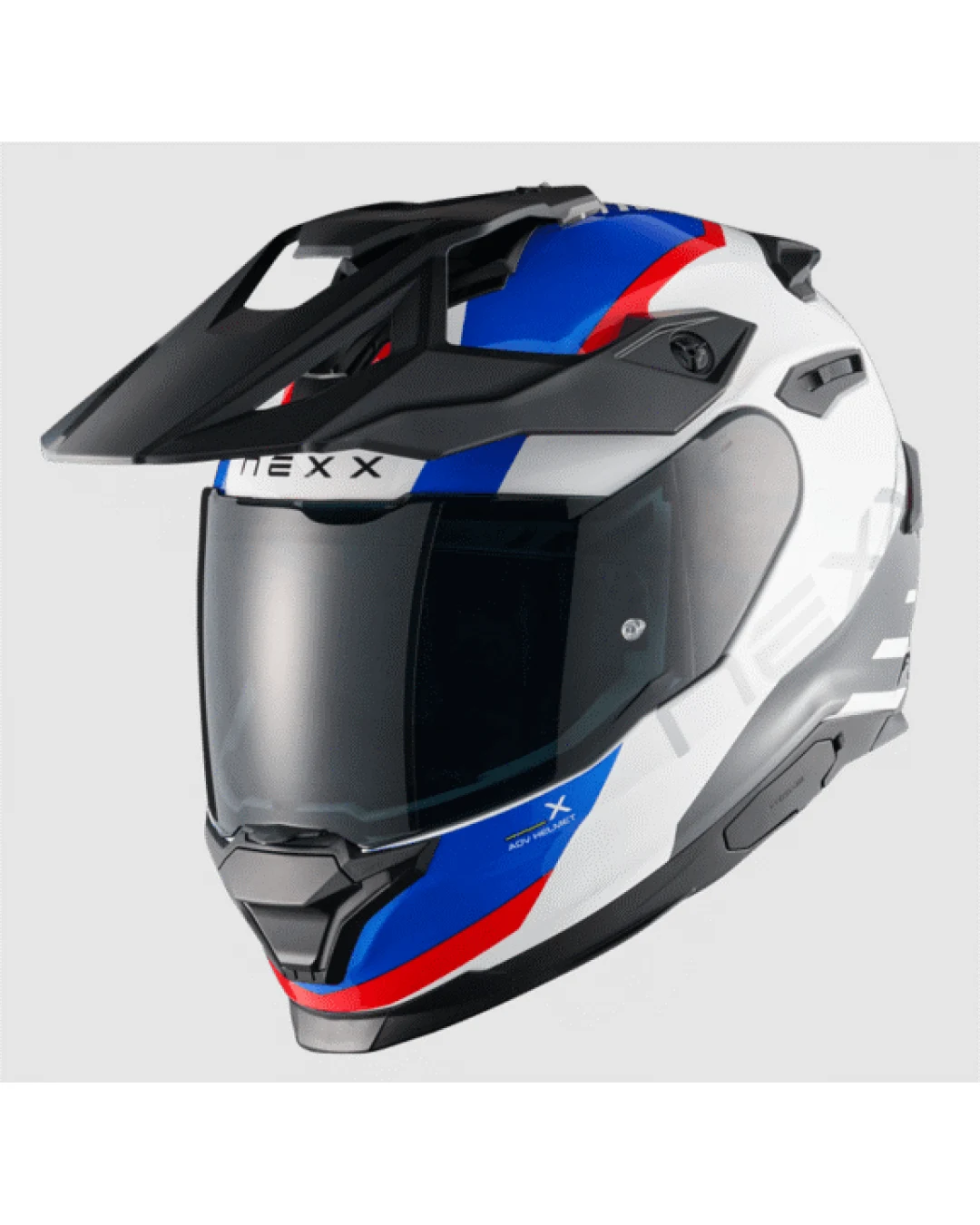 Адвенчър каска NEXX  Y.TRAVL QUEST WHITE/BLUE/RED