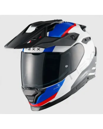 Адвенчър каска NEXX  Y.TRAVL QUEST WHITE/BLUE/RED