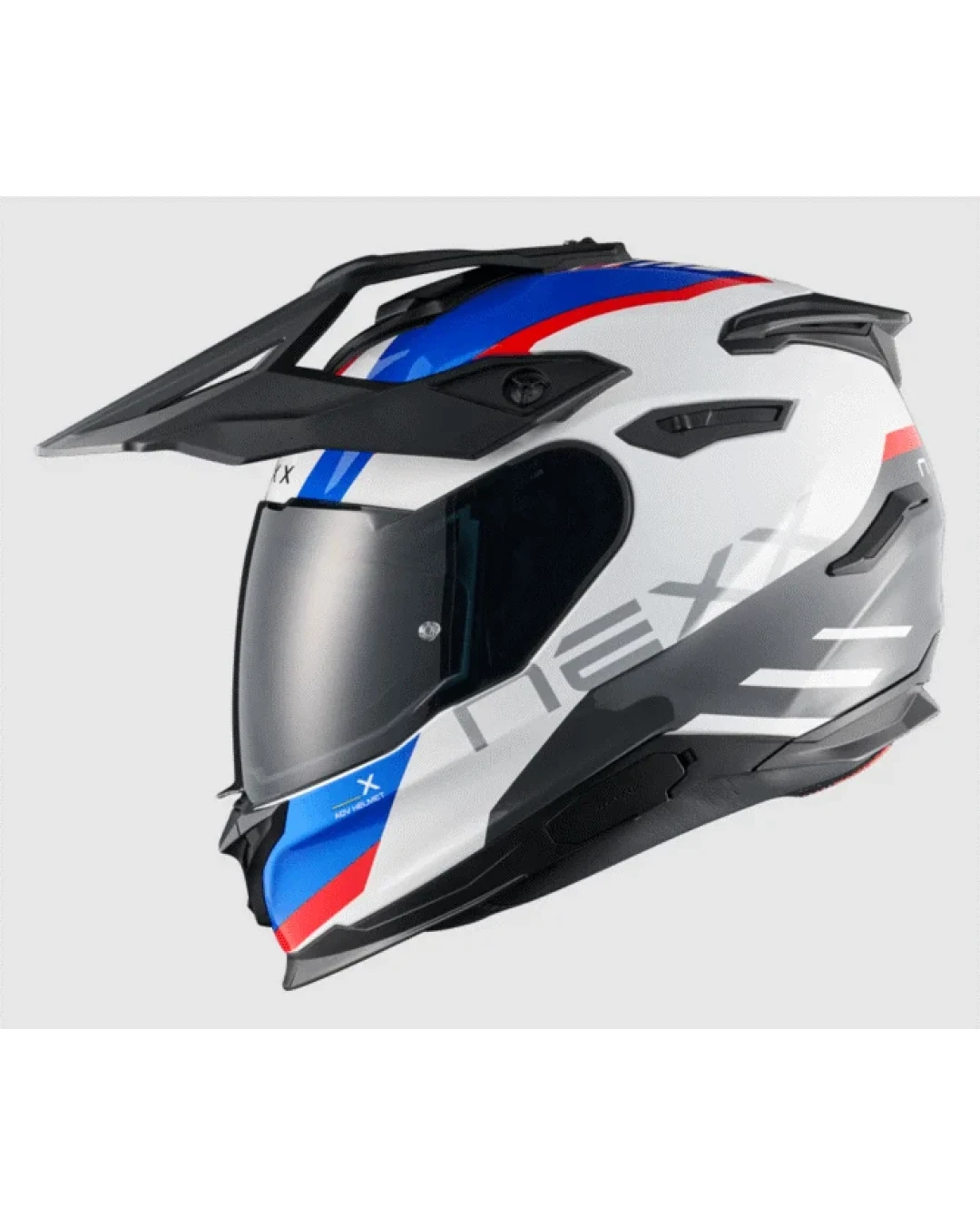 Адвенчър каска NEXX  Y.TRAVL QUEST WHITE/BLUE/RED