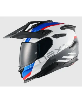 Адвенчър каска NEXX  Y.TRAVL QUEST WHITE/BLUE/RED