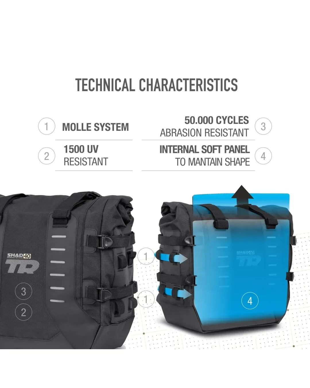 Адвенчър мото дисги SHAD TERRA TR40 2025