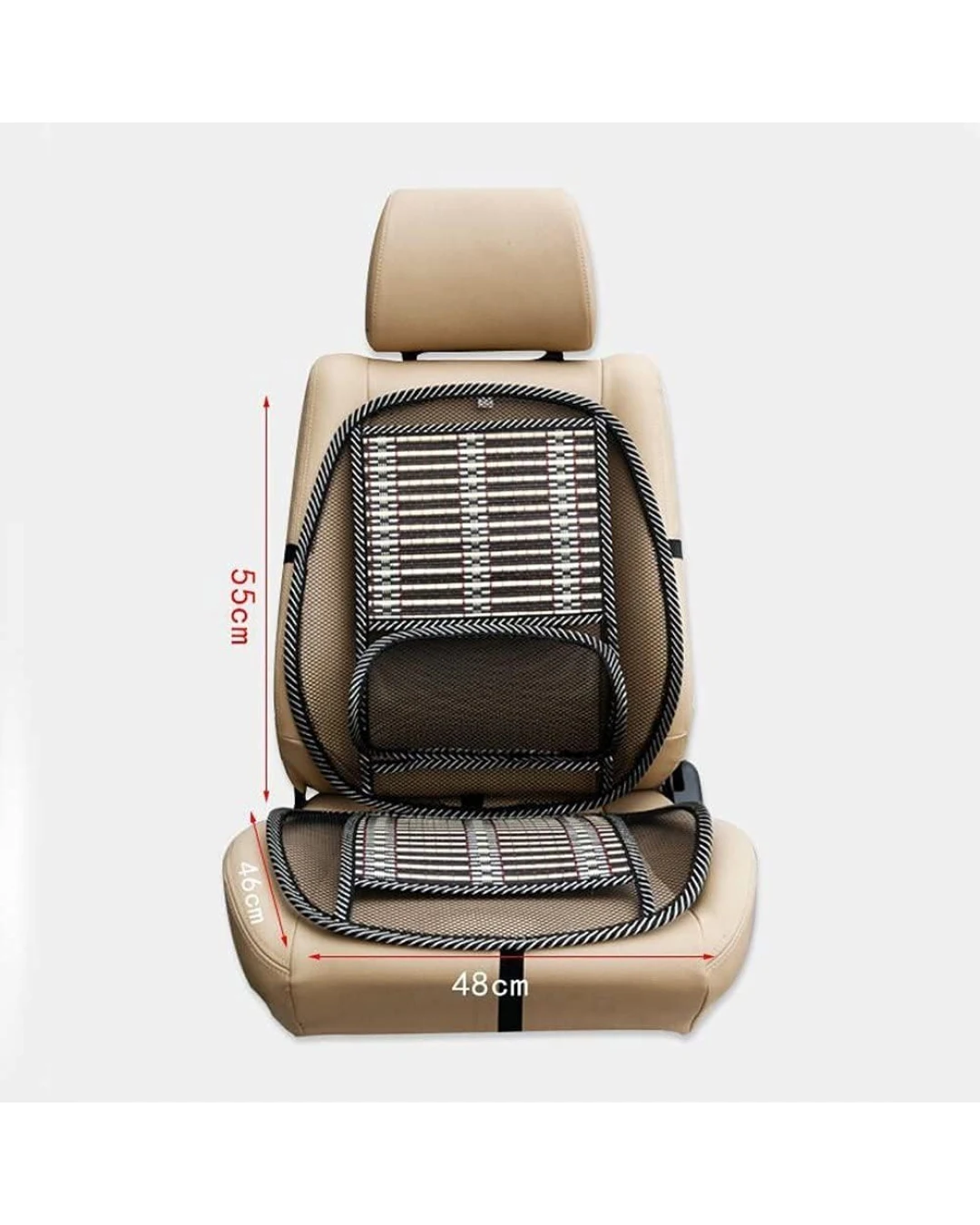 Анатомична мрежеста седалка масажор с ортопедична извивка за кръста за атомобил бус или за офиса