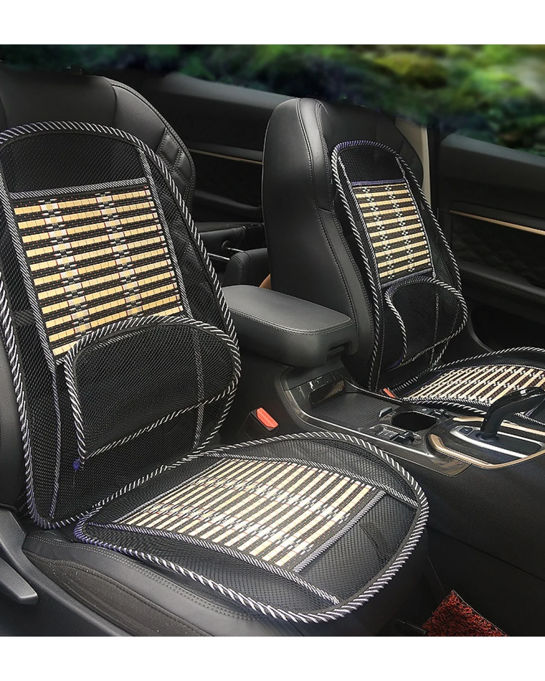 Анатомична мрежеста седалка масажор с ортопедична извивка за кръста за атомобил бус или за офиса