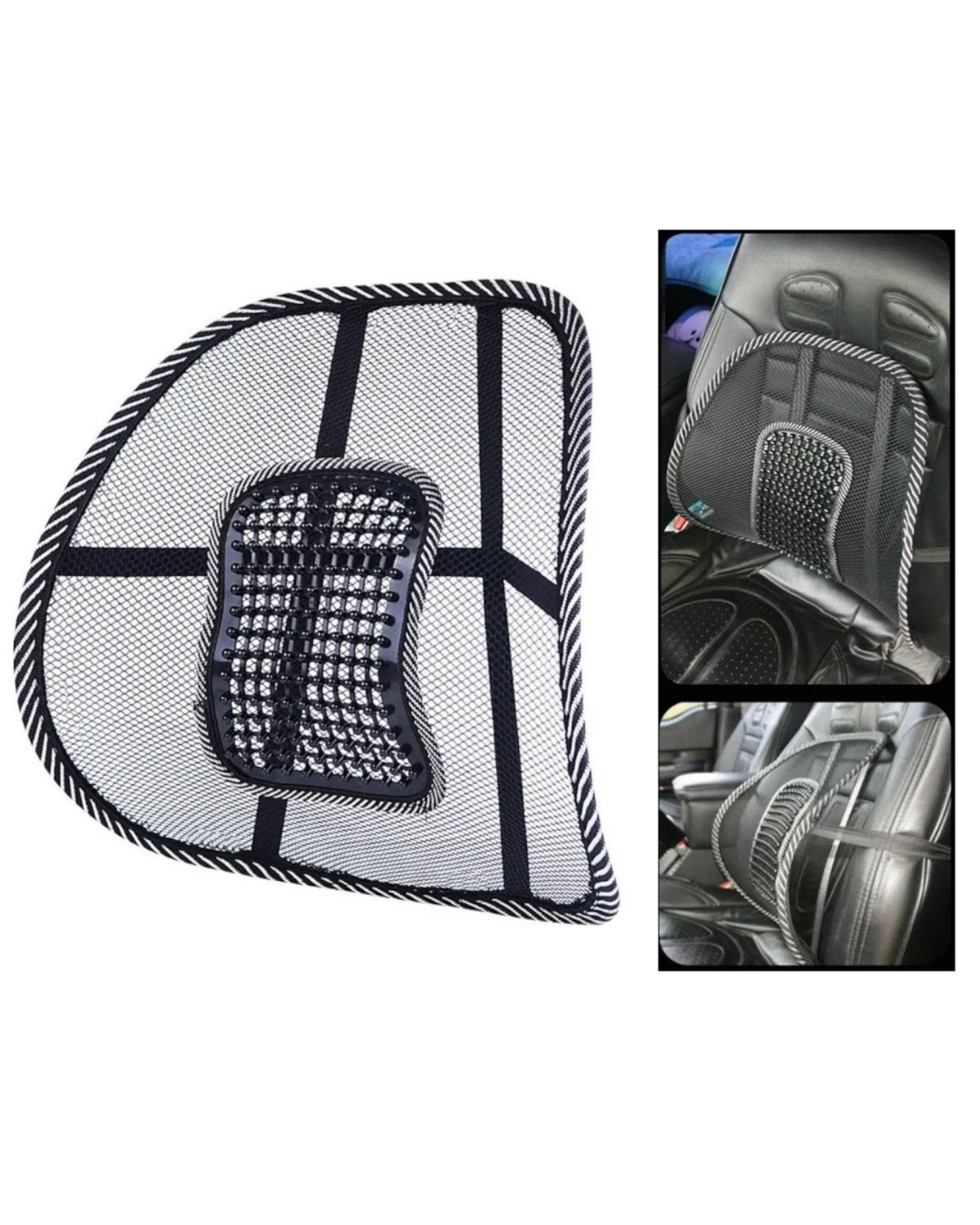 Анатомична облегалка лумбална опора за офис стол или автомобилна седалка