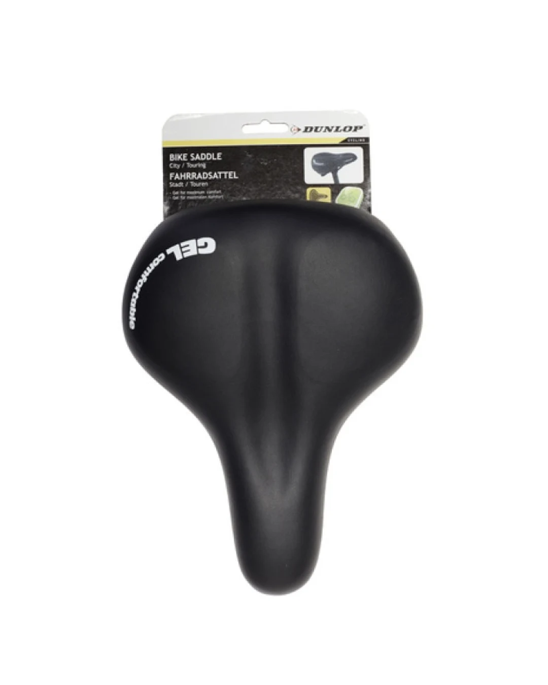 Анатомична седалка за велосипед черна DUNLOP 26.5cm x 18.5cm x 14cm