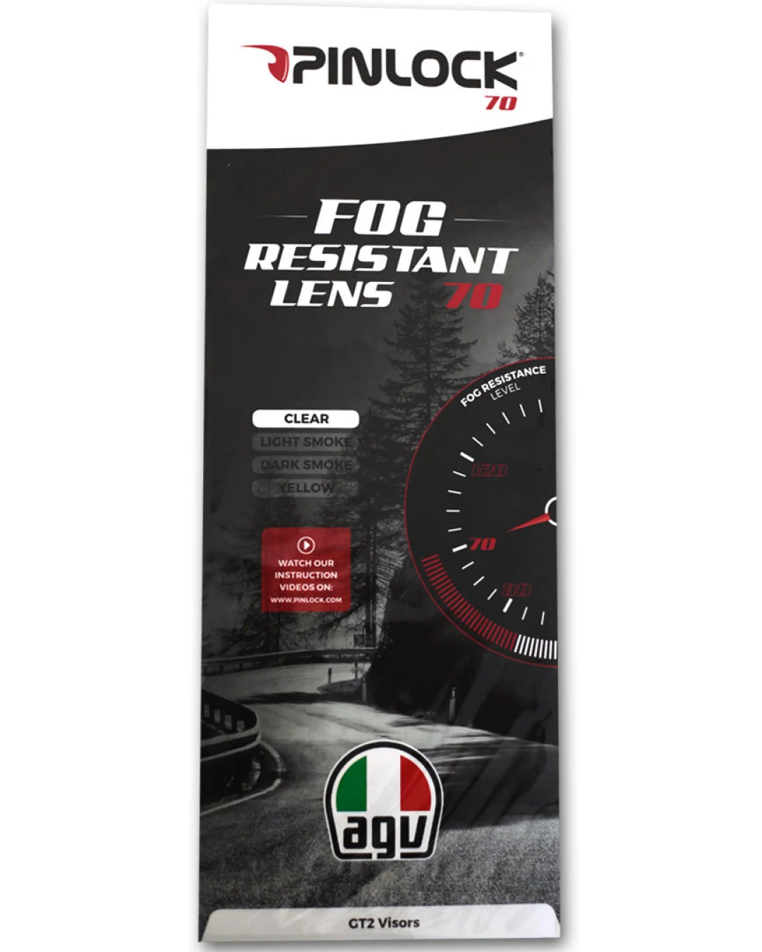 Антифог плака AGV GT2 PINLOCK (плака против запотяване)