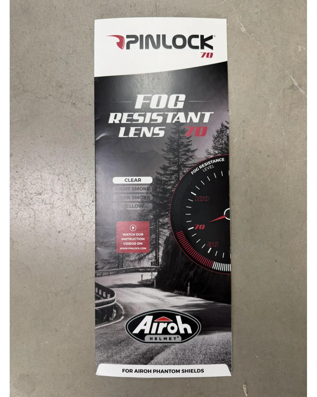 Антифог плака PINLOCK 70 AIROH PHANTOM