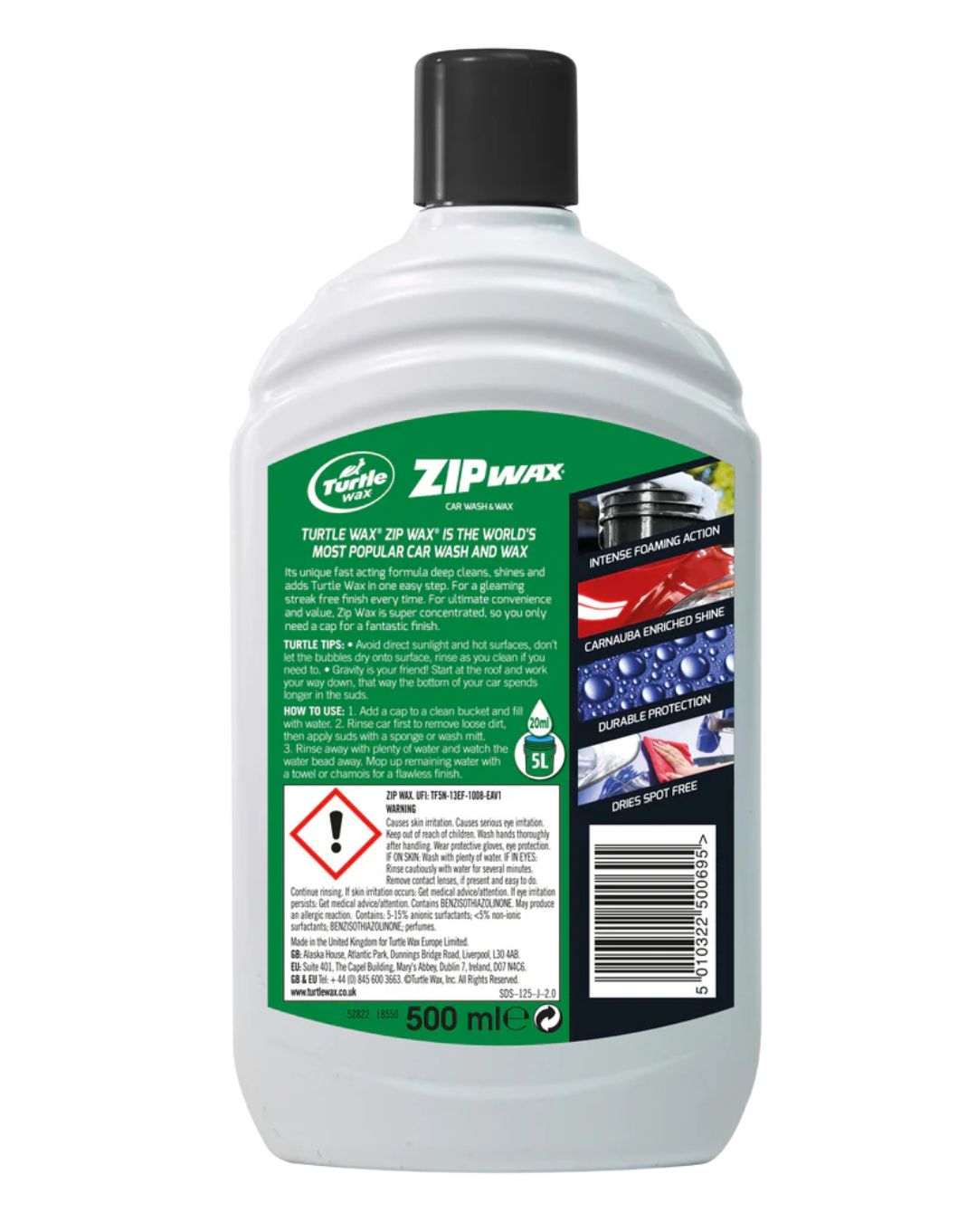 Автошампоан Turtle Wax Zip Wax 1 L