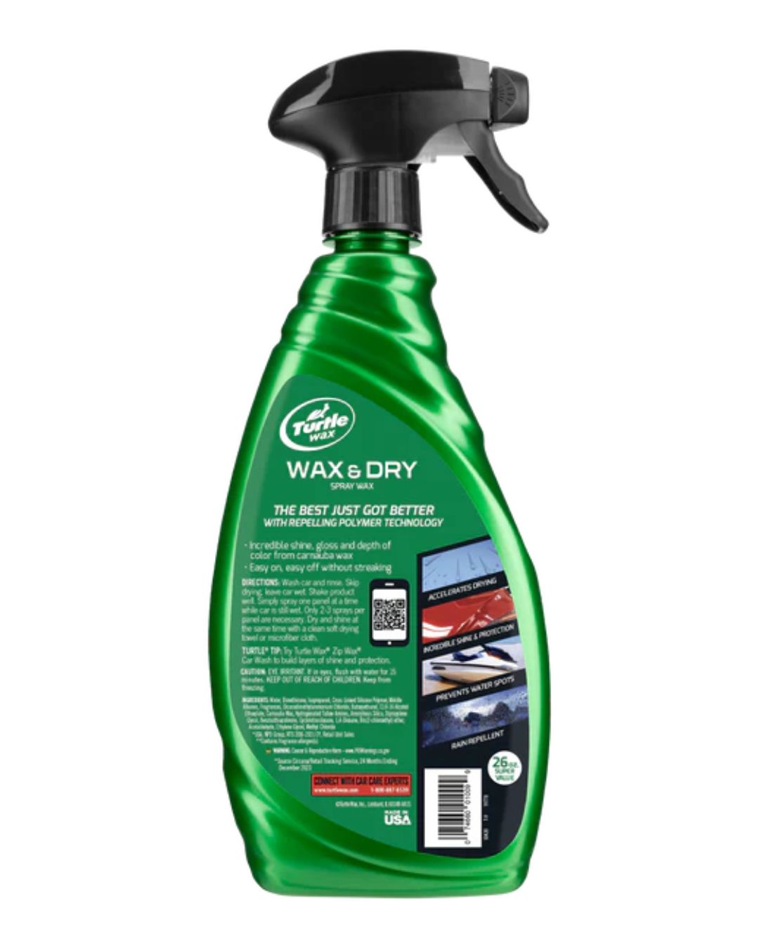 Бърза Спрей Вакса Turtle Wax Wax & Dry Spray Wax 500 мл
