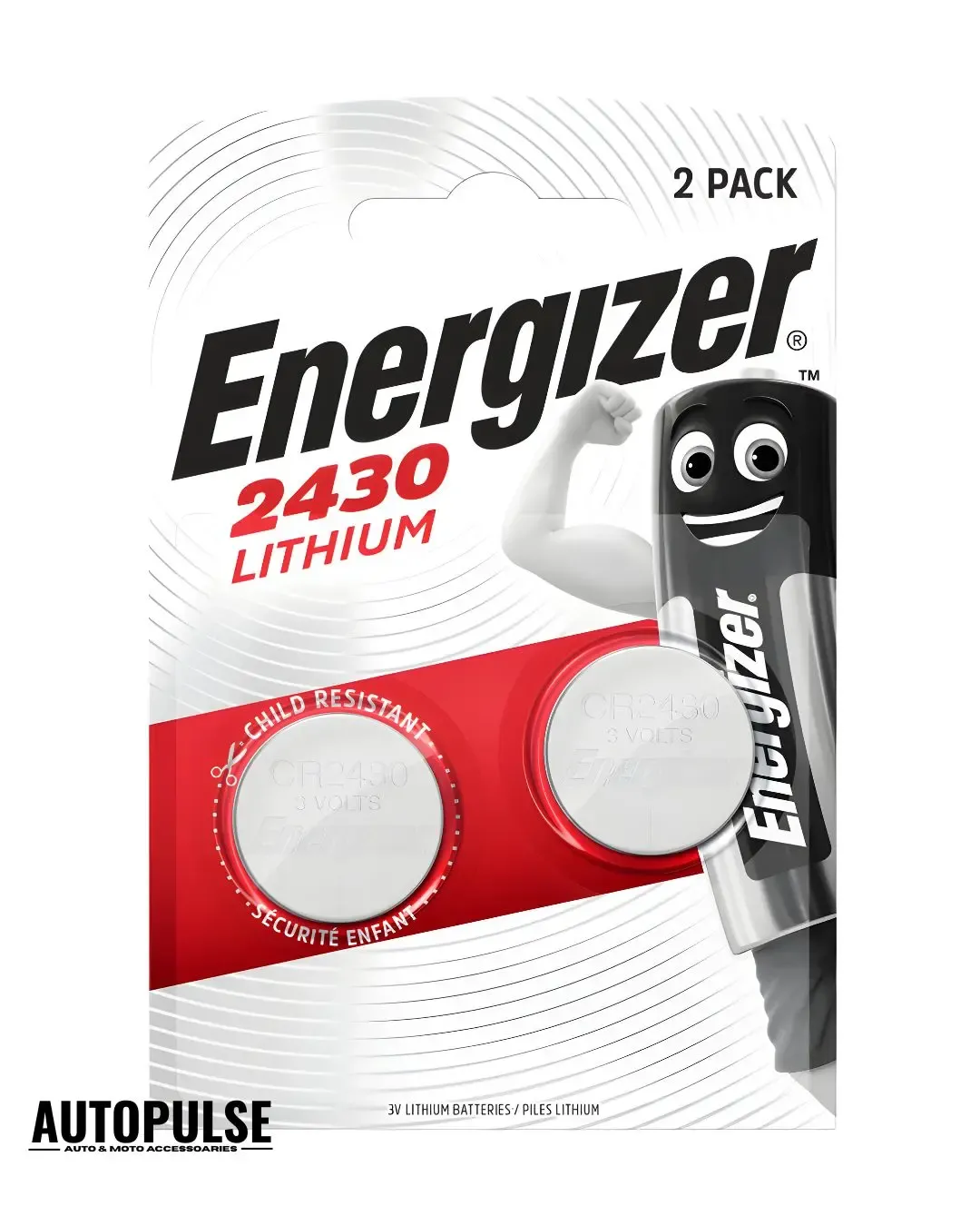 Батерии Energizer Lithium CR2430 (3V) 2 бр.