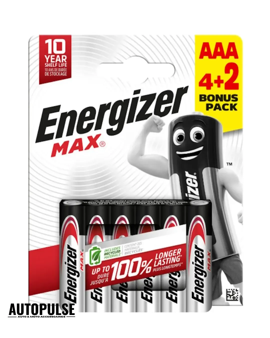 Батерии Energizer MAX AAA (1.5 V) 4+2 бр.