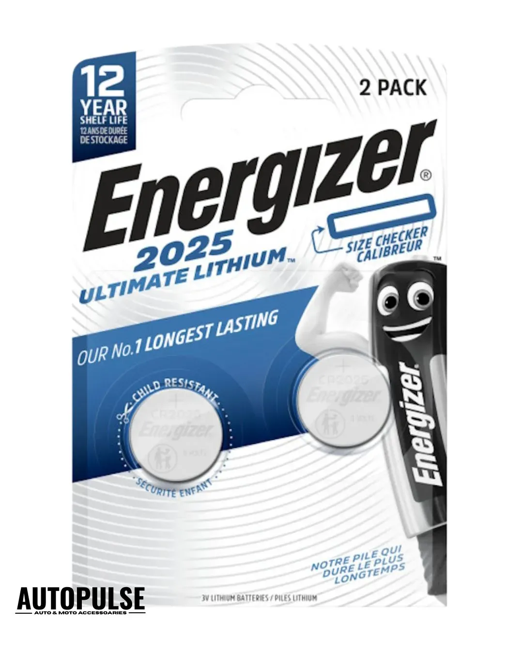 Батерии Energizer Ultimate Lithium 2025 (3V) 2 бр.