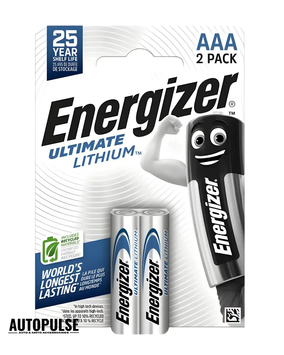 Батерии Energizer Ultimate Lithium AAA (1.5 V) 2 бр.
