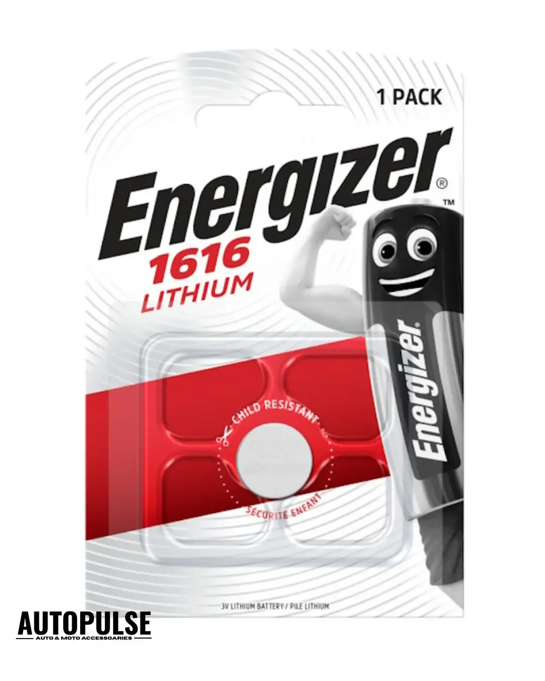 Батерия Energizer 1616 Lithium Lithium (3V) 1 бр.