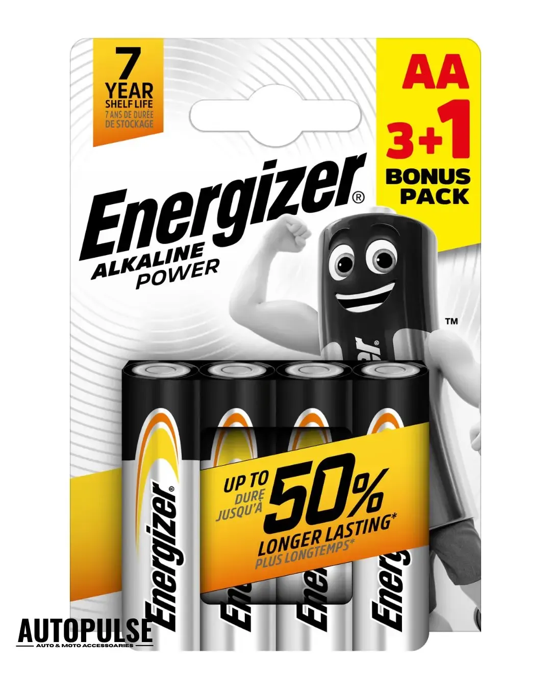 Батерия Energizer Alkaline Power AA 3+1 бр.