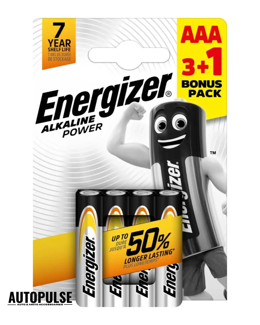 Батерия Energizer Alkaline Power AAA 3+1 бр.