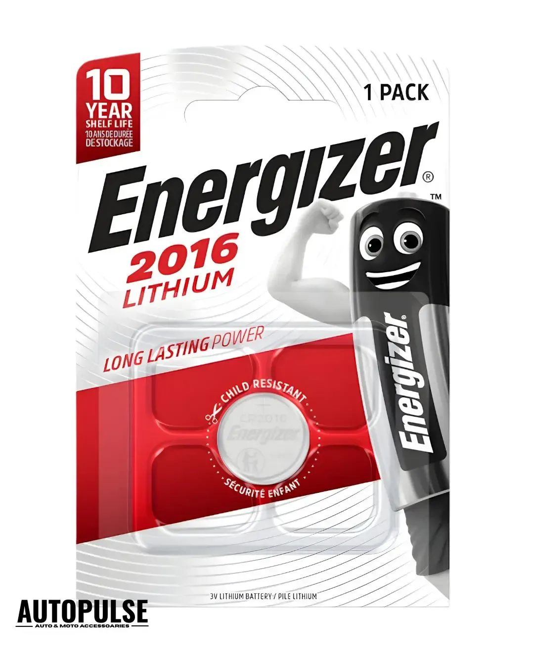 Батерия Energizer Lithium CR2016 (3V) 1 бр.