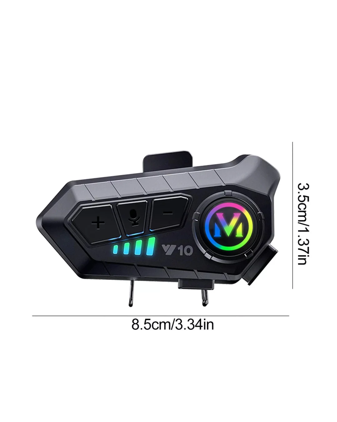 Безжична Bluetooth слушалка за моторна каска с двупосочен интерком и интелигентно шумопотискане