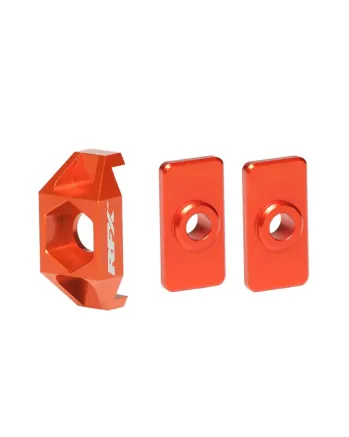 Блок втулка за задна ос RFX Pro Rear Axle Adjuster Blocks (Orange) - KTM 50 09-19