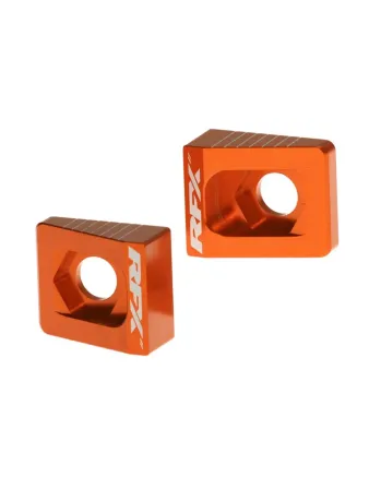 Блок втулка за задна ос RFX Pro Rear Axle Adjuster Blocks (Orange) - KTM 65 02-15