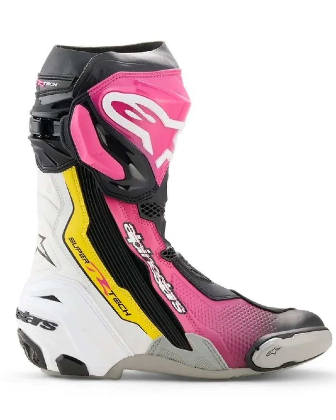 Ботуши ALPINESTARS SUPERTECH R V2 Black/Pink/White/Yellow