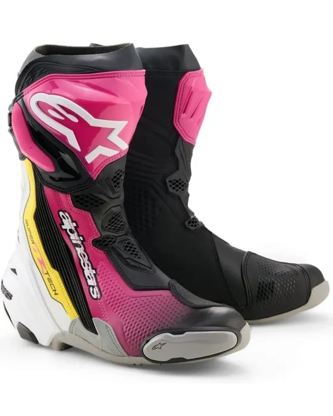 Ботуши ALPINESTARS SUPERTECH R V2 Black/Pink/White/Yellow