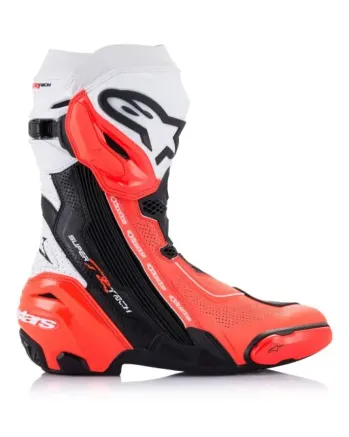 Ботуши ALPINESTARS SUPERTECH R VENTED BK/WHT/RED FLUO