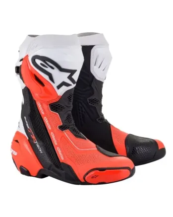 Ботуши ALPINESTARS SUPERTECH R VENTED BK/WHT/RED FLUO
